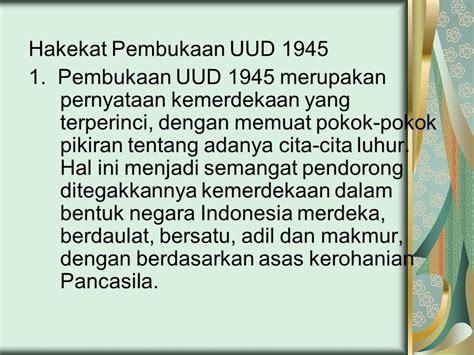 Menganalisis Kedudukan Pembukaan Uud Nkri Materi Pembelajaran