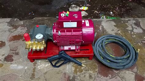 Bar Triplex Plunger High Pressure Washer With Hp Godrej Motor