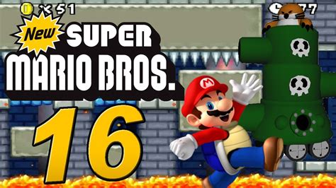 New Super Mario Bros 👨🏼‍🔧 16 Monty Tank Youtube