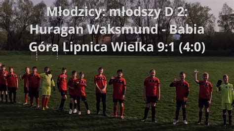 Młodzicy młodszy D 2 Huragan Waksmund Babia Góra Lipnica Wielka 9 1