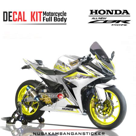 Decal Sticker Honda Cbr R All New Grapic Kit Putih Yelow Modifikasi