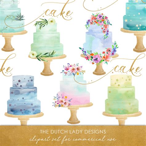 Aqua Color Wedding Cakes