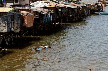 People Swim Manila Bay Manila Philippines Editorial Stock Photo Stock