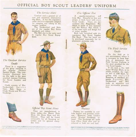 Teens-1920s Scout Leader Uniform Catalog | The Scout Patch Auction News ...