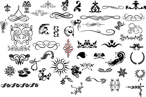 Free Ornaments and Flourishes | Free Vector Graphics | All Free Web Resources for Designer - Web ...