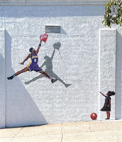 Kobe Gianna Bryant Murals On Instagram Updated Kobe Mural With GiGi