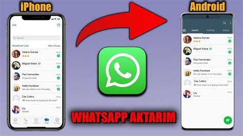 Iphone Dan T M Android Telefonlara Whatsapp Sohbet Mesajlar Ve