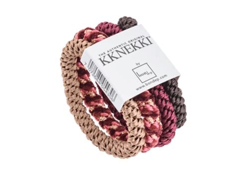 Buy Kknekki hair elastics purple brown gold mix (4-pack) at MilkyWalk