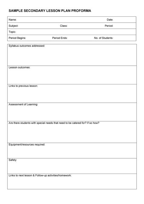 44 Free Lesson Plan Templates [common Core Preschool Weekly]