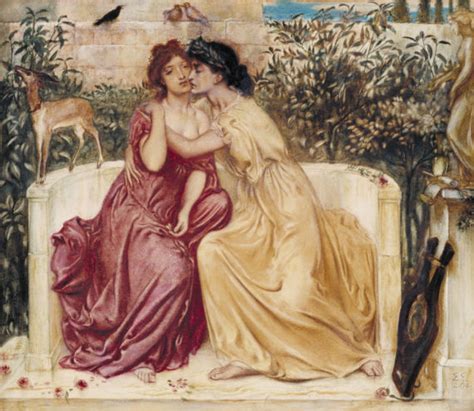 Solomon Simeon Sappho And Erinna In A Garden At Mytilene 1864