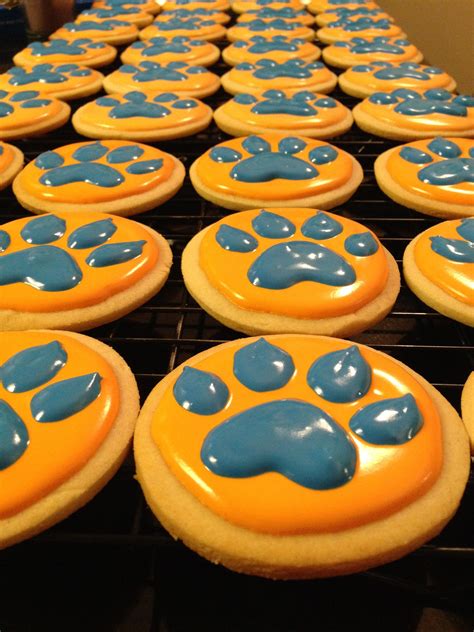 Tiger Paw Sugar Cookies Tiger Cookies Paw Cookies Football Cookies