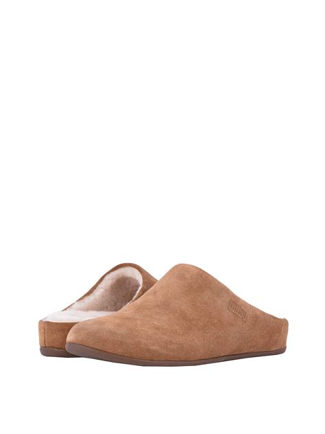 Fitflop Chrissie Womens Suede Shearling Slippers N28 645