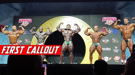 First Callout Of Mens Open Division Arnold Classic Uk 2022 Youtube