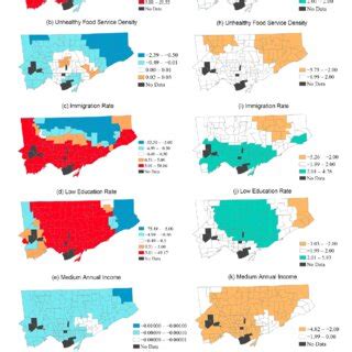 Spatial Variation Of Local Coefficients And T Values Of GWR Model 3