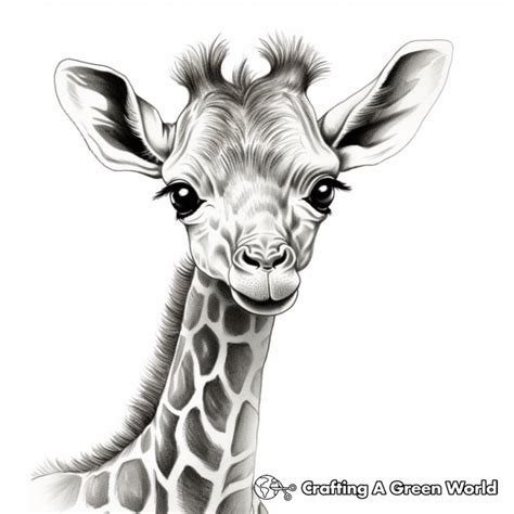 Realistic Giraffe Coloring Pages Free And Printable