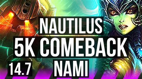 NAUTILUS Jinx Vs NAMI Lucian SUP Comeback 300 Games KR