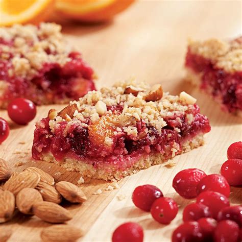 Cranberry Orange Fruit Bars Recipe Eatingwell