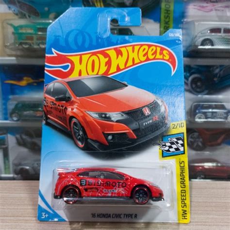 HONDA Hot Wheels 本田思域 Type R Bisimoto 紅色 蝦皮購物