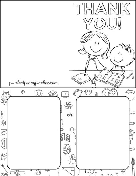 Free Teacher Appreciation Card Printables Prudent Penny Pincher