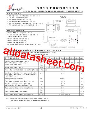 DB153S Datasheet PDF DIYI Electronic Technology Co Ltd