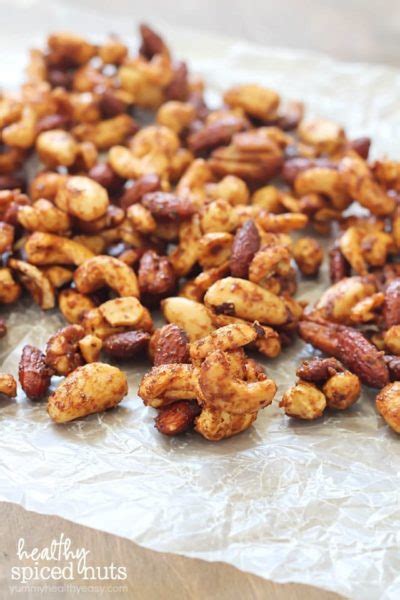 Healthy Spiced Nuts - Yummy Healthy Easy