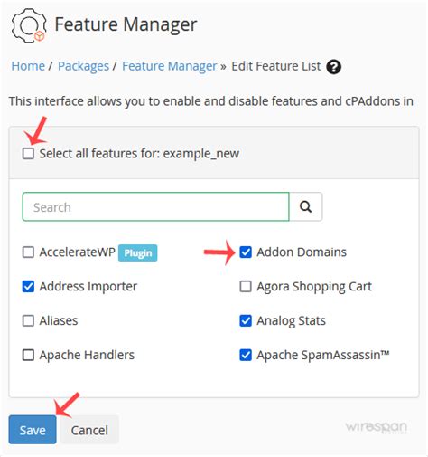 How To Create A Feature List In Whm Knowledge Base Wirespan Hosting