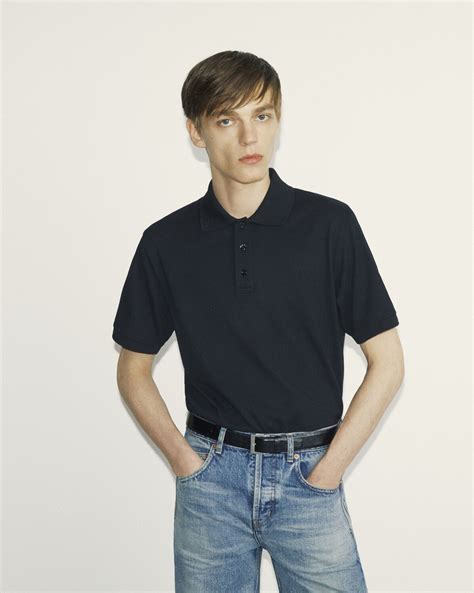 Cassandre Polo Shirt In Piqué Saint Laurent