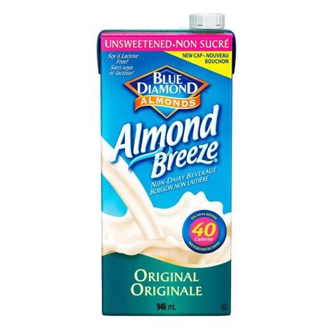 Blue Diamond Unsweetened Almond Breeze 6 X 946 Ml Deliver Grocery