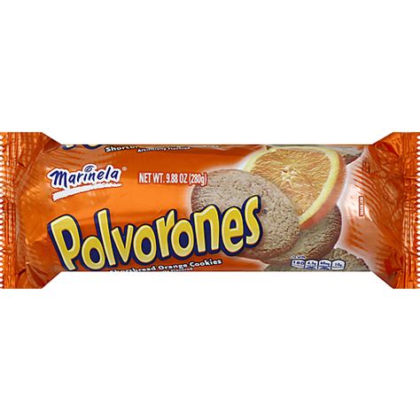 Sweet Baked Goods Polvorones Shortbread Orange Marinela Cookies Oz