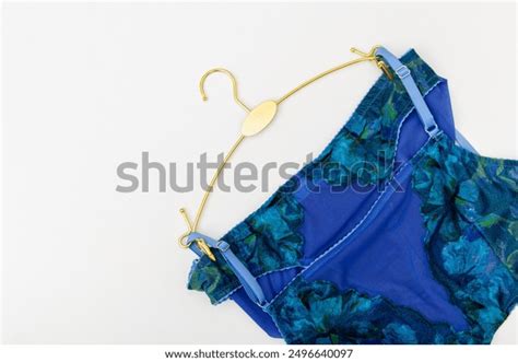 Blue Lace Lingerie Set On White Stock Photo Shutterstock