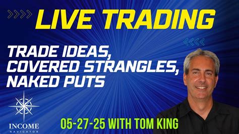 LIVE TRADING Trade Ideas Covered Strangles Naked Puts And