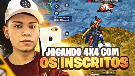 Apostadinho V Free Fire Ao Vivo Jogando Inscritos