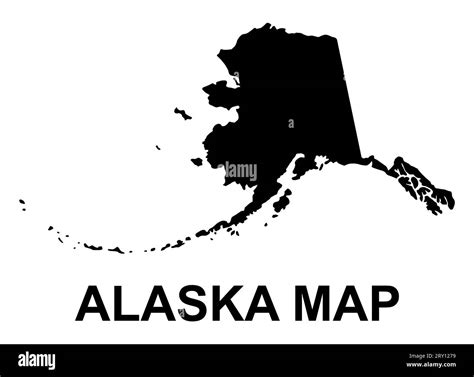 Alaska Map Shape United States Of America Flat Concept Icon Symbol