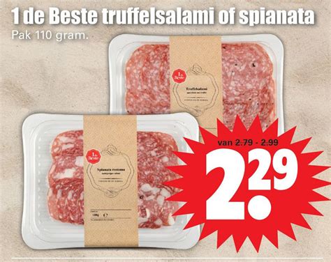 1 De Beste Truffelsalami Of Spianata Aanbieding Bij Dirk