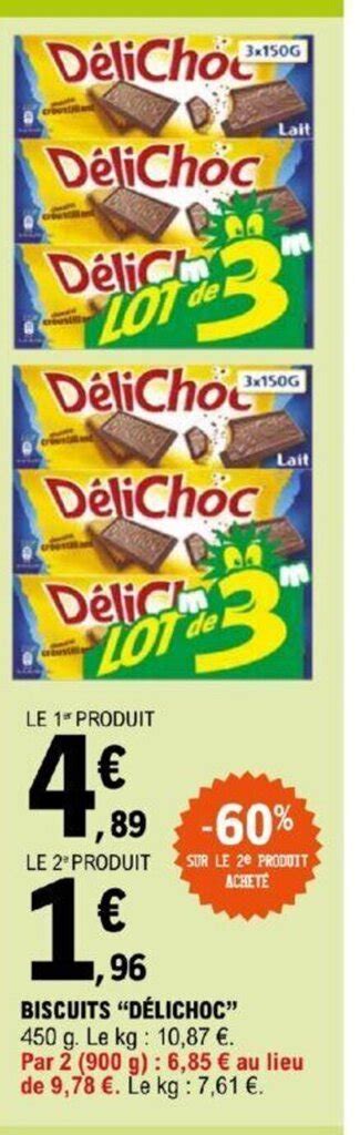 Promo Biscuits D Lichoc Chez E Leclerc Express