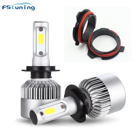 FSTUNING H7 Adapter With Headlight For BMW 5 Series E39 E60 E61 F10 F11