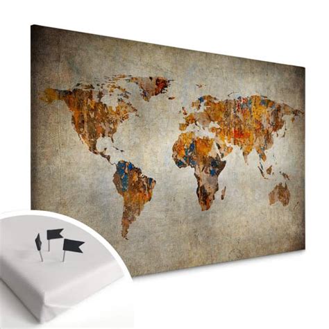 Carte Du Monde Wall Art Fr