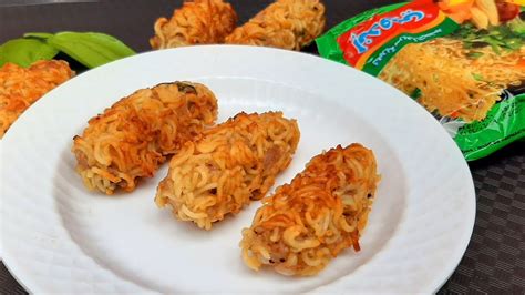 Potato Maggi Fingers Evening Snack Recipie Noodles Snack Magic