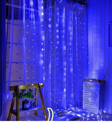 Window Curtain String Lights 300 Led 8 Lighting Modes Fairy Lights Usb