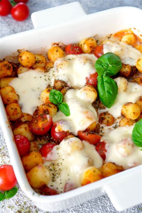 Gnocchi Auflauf Tomate Mozzarella