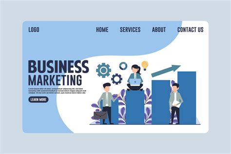 Landing Page Business Marketing Design Concept Illustration 46318939 ...