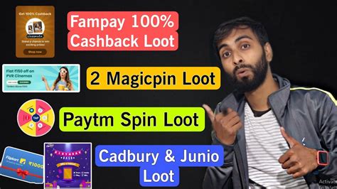 Fampay Classmate Cashback Loot Paytm Spin Loot Cadbury Win