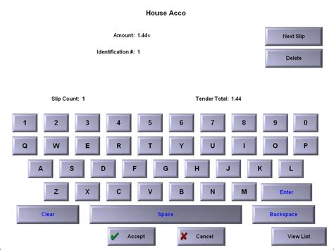 Aloha Pos Entering Personal Checks House Accounts And Gift Cards