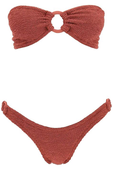 Hunza G Gloria Bikini Set Brown Editorialist