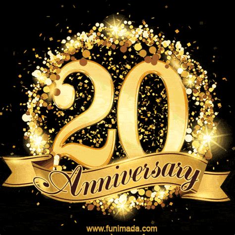 20 Years Anniversary Animated Image | Funimada.com