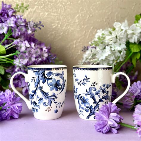 Midnight Blue Coffee Mugs (Set of 2, 300 ML) – Vigneto