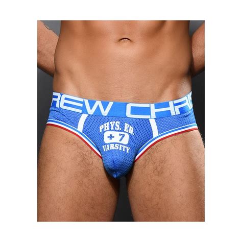 Phys Ed Varsity Mesh Brief W Almost Naked Electric Blue