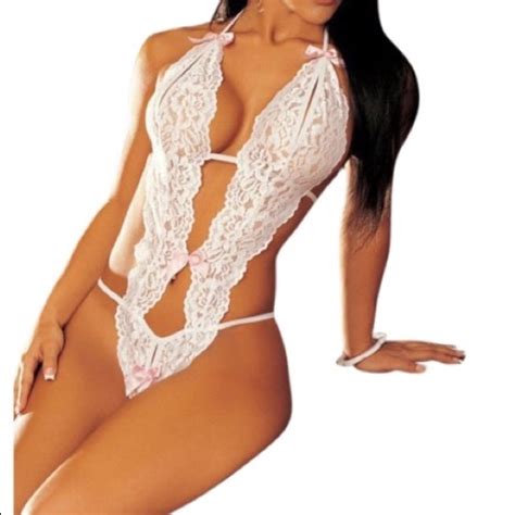 Intimates Sleepwear Sexy Women White Lace Bodysuit Lingerie Sleepwear Poshmark