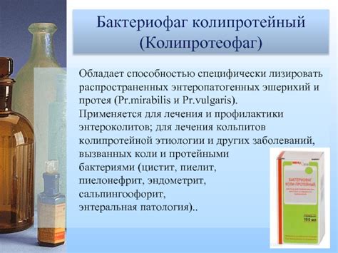 Бактериофаги и их применение