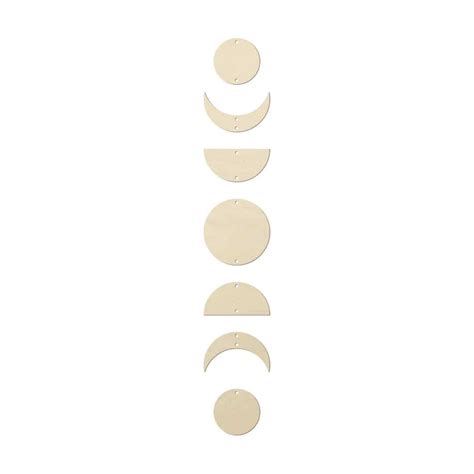 D Coration En Bois Placage Peuplier Phase De Lune Wall Art Fr